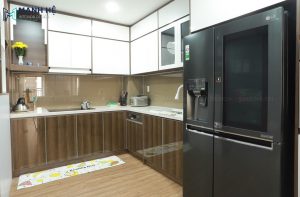 2. lắp đặt hoàn thiện tủ bếp hiện đại