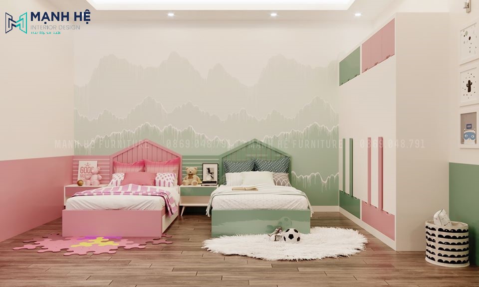 Giuong ngu doi de thuong cho be